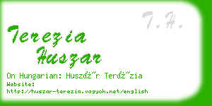 terezia huszar business card